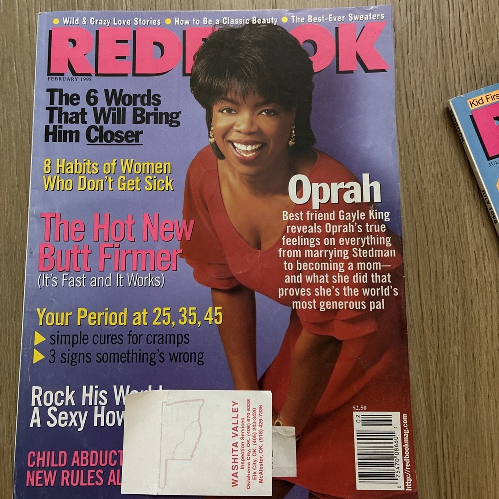 REDBOOK Magazine February 1998 Oprah On Cover